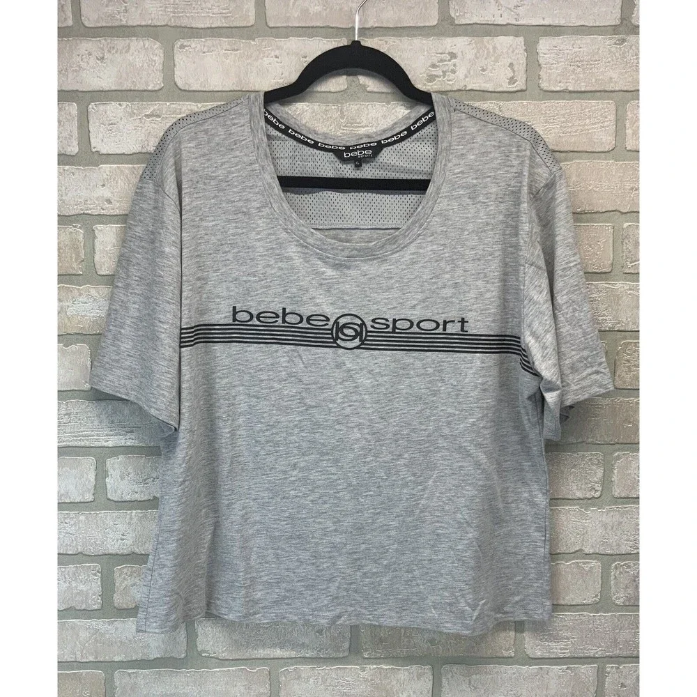 Bebe Sport Loose Crop Style Activewear Top Size X-Large - Picture 1 of 5